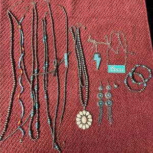 Faux turquoise jewelry